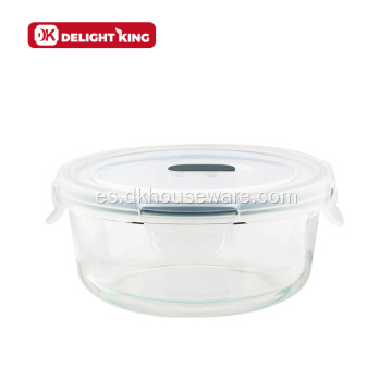 Contenedor de alimentos de vidrio de vidrio con láser con ventilación